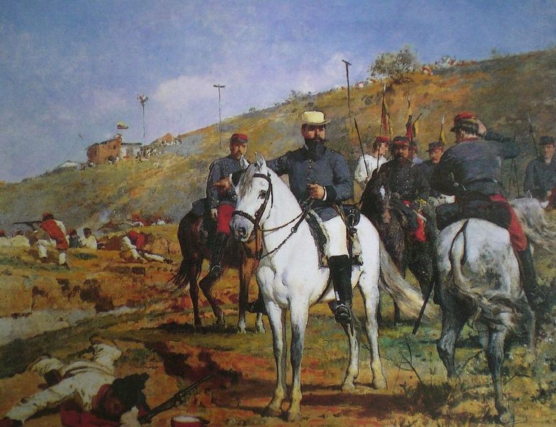 File:Joaquín Crespo en la Batalla de Los Colorados - Arturo Michelena.jpg