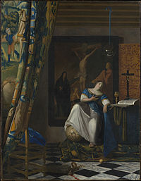 Johannes Vermeer, Alegorie katolické víry, The Metropolitan Museum of Art.jpg