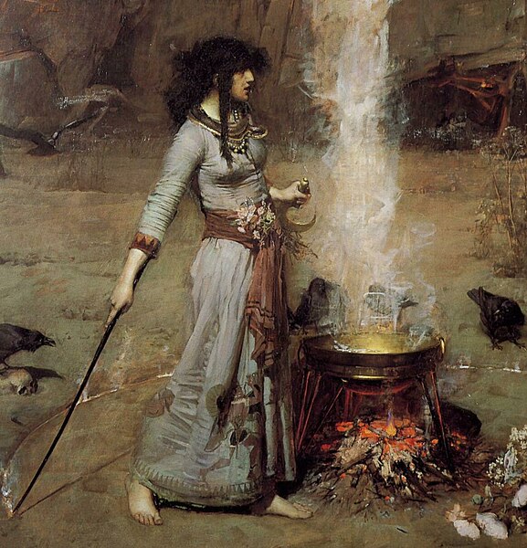 File:John William Waterhouse - Magic Circle (cropped).JPG