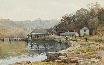 Mossman Bay, Sydney, watercolour, 1883, State Library of New South Wales