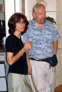Kathe Koja with Walter Jon Williams in 2005 (photo by Cory Doctorow)