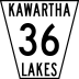 Kawartha Lakes County Road 36 marker