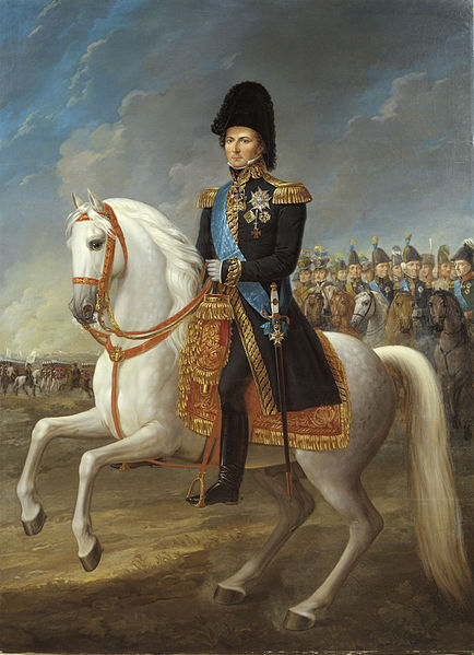 Charles John, born Jean Bernadotte, King of Sweden and Norway 1818–1844 Portrait by Fredric Westin.