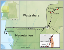 Line of the Nouadhibou – M'Haoudat railway line