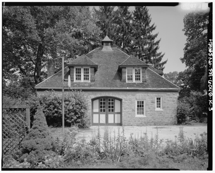 File:Keasbey and Mattison Company, Executive's House, Carriage House, 7 Lindenwold Avenue, Ambler, Montgomery County, PA HABS PA,46-AMB,10K-3.tif