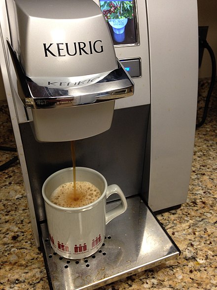 K-CUP machine, so convenient yet inducing so much guilt over waste. Yet so convenient.