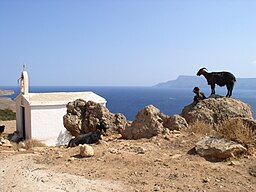 Kapellet Agia Irini på Gramvousahalvön.