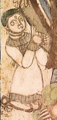 Kizil First Period 300-395 CE (devotee detail)