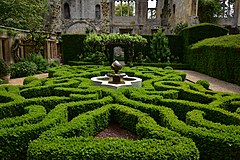 Knot Garden at Sudeley Castle, Gloucestershire, England