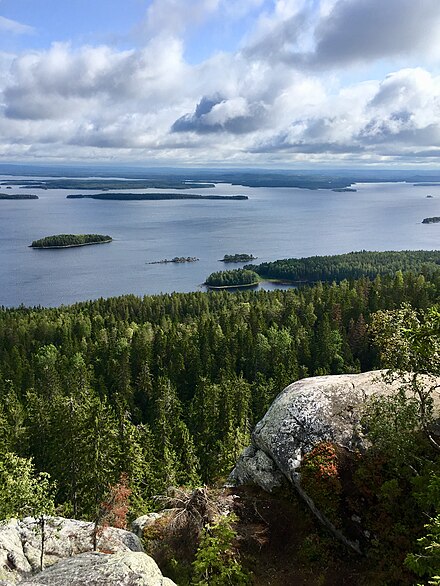 Landscapes of the Koli National Park in North Karelia, Finland, have inspired many painters and composers, e.g. Jean Sibelius, Juhani Aho and Eero Järnefelt.[11]