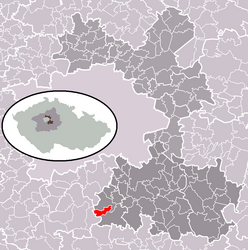 Kostelec u Křížků – Mappa