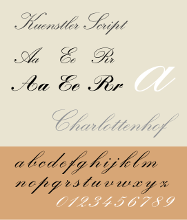 Kuenstler Script Typeface