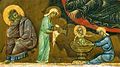 Nativity, with Salome 13 century, by Guido da Siena