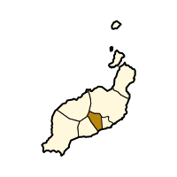 Localisation de San Bartolomé dans l'île de Lanzarote.