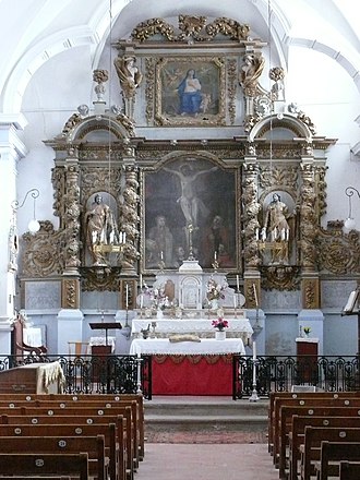 pala d'altare di Jacques Melair nella chiesa di Tourreilles