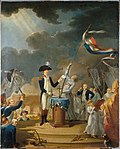 Thumbnail for File:Le serment de La Fayette a la fete de la Federation 14 July 1790 French School 18th century.jpg