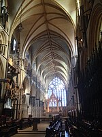 Rayonnant- Angel's Choir van de kathedraal van Lincoln (14e eeuw)