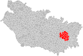 Localização da comunidade das comunas de Haute-Picardie