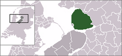フレヴォラント州の位置の位置図