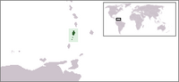 Locatie van Saint Vincent and the Grenadines