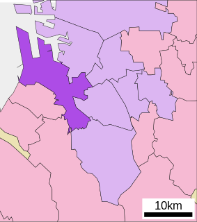 西区 (堺市)位置図
