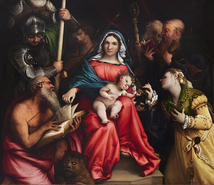 File:Lorenzo Lotto - Matrimonio mistico di Santa Caterina e santi (1524).jpg