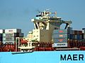 Maersk Kolkata p04 approaching Port of Rotterdam, Holland 21-Feb-2005.jpg