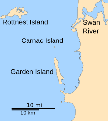 Location of Rottnest Island, Western Australia