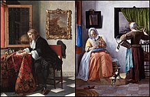 Gabriel Metsu, c. 1665 Man Writing Letter and Woman Reading Letter.jpg