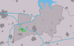 Location in the Kollumerland municipality