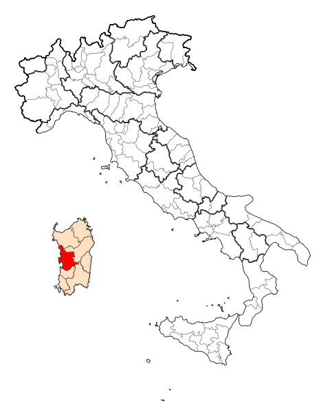 File:Map Province of Oristano until 2016.svg