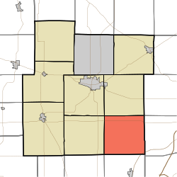 Map highlighting Jefferson Township, Whitley County, Indiana.svg
