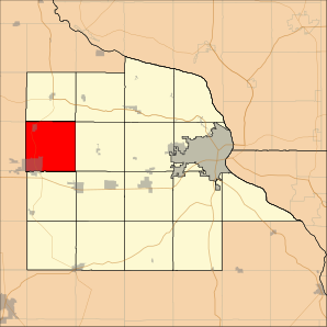 Map highlighting New Wine Township, Dubuque County, Iowa.svg