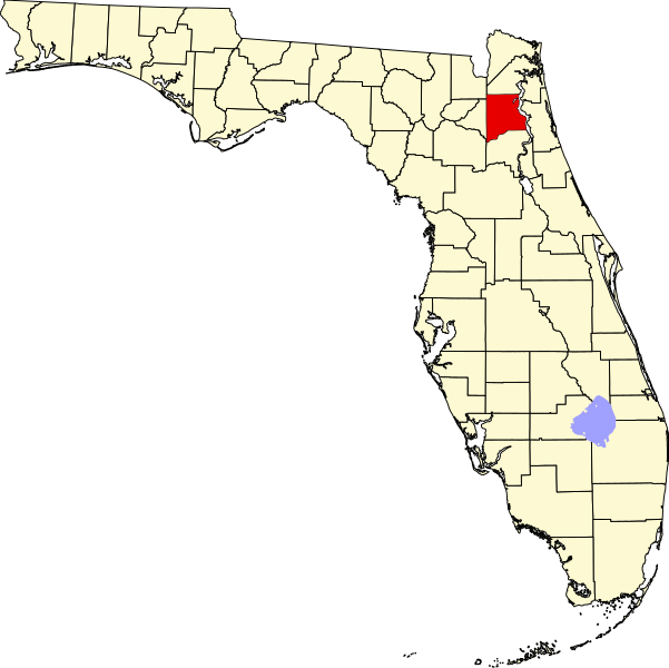 Fil:Map of Florida highlighting Clay County.svg