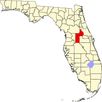 Map of Florida highlighting Lake County.svg