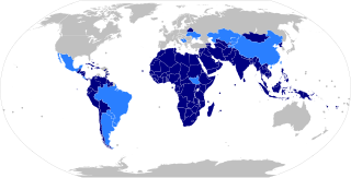 Non-Aligned Movement Group of states which are not formally aligned with or against any major power bloc