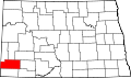 Comitatul Slope map