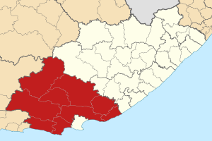 Map of the Eastern Cape with Cacadu highlighted (2011).svg