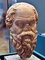 Marble bust of Socrates. Roman copy (2nd century CE) of an original (330 BCE). Altes Museum, Berlin.jpg