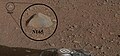 "Coronation" rock on Mars - first target of the ChemCam laser analyzer on the Curiosity rover (August 19, 2012).
