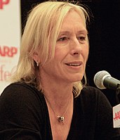 Martina Navratilova, vincitrice a Wimbledon per 9 volte.