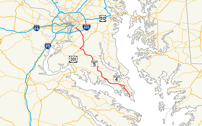 File:Maryland Route 5 map.png