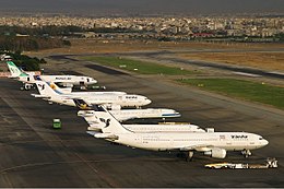 Mehrabad Airport flygplansuppsättning Sharifi.jpg