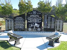 Memorial to fallen officers from Alameda County, including Sheriff's Office forces, Lone Tree Cemetery, Fairview Memorial alameda county police lone tree cemetery fairview.jpg