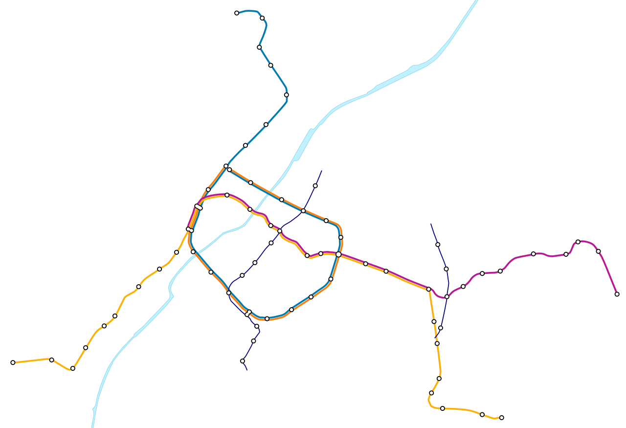 Метро брюсселя схема