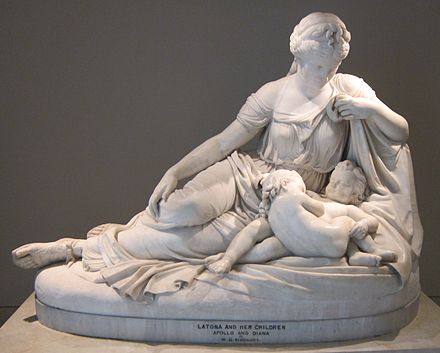 Leto with her children, by William Henry Rinehart