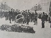 Miller met Kozakken bij de Arc de Triomphe, Parijs, 1930