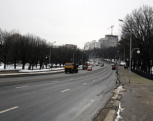 Участок улицы на левом берегу Свислочи