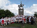 Opening of the monument to Khan Kotrag in the Chuvash Republic, the village of Shemursha, in memory of the founder of the Volga Bulgaria. July, 12. 2022