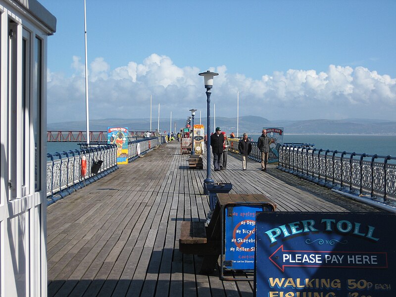 File:Mumbles Pier walkway.JPG